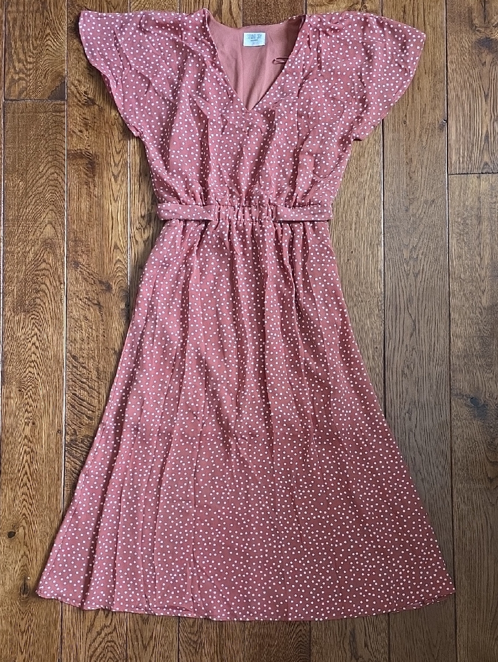 Women’s Dusty Rose Polka Dot Dress